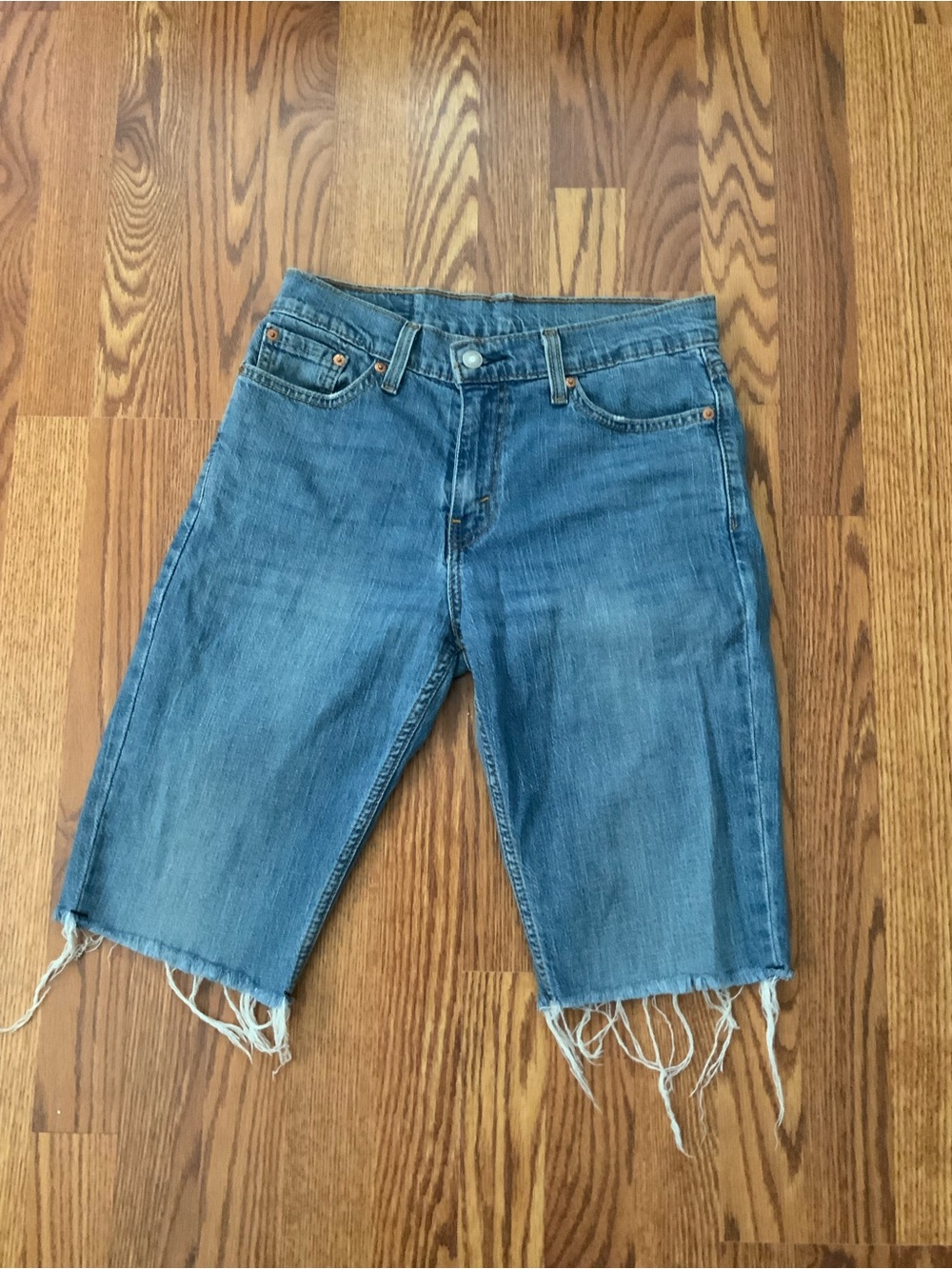 Levi's 511 Men's Slim Fit Blue Medium Wash Denim Cutoff Shorts size 30 #0020